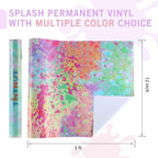 Tintnut Splash Permanent Vinyl Roll 12in x 5ft Pastel Color Adhesive Vinyl | - Image 2