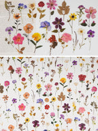 Knaid Pressed Flower Themed Stickers Set Dried Flowers Resin Stickers Decals - Image 7