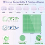 Cutting Mats 12x12 for Cricut, 4 Pack Variety Grip - Image 4