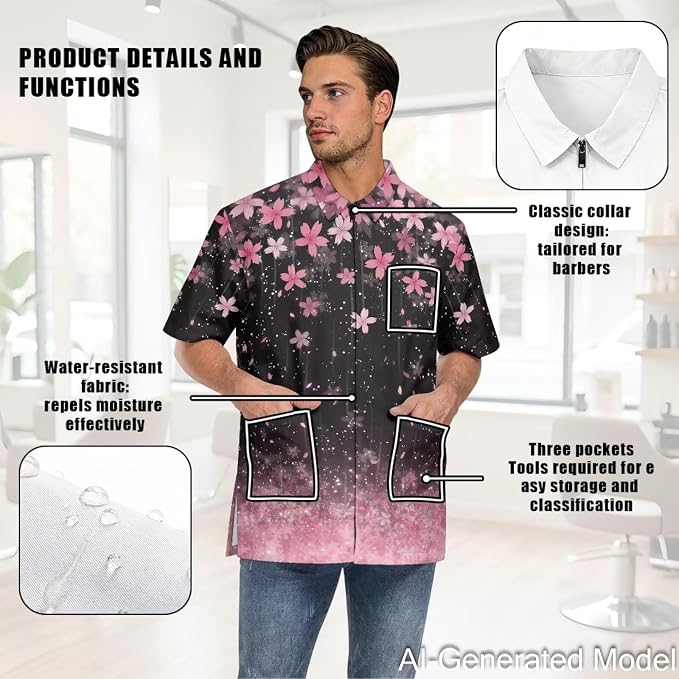 Professional Grooming Smock Unisex, Water Resistant Anti-Static | Hairdresser - Image 5