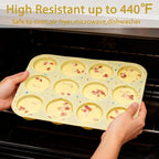 Silicone Muffin Pan 12-Cup Egg Bite Mold - Image 3
