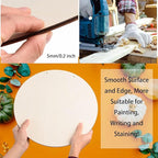 12 Pcs 14 Inch Wood Circles for Crafts Unfinished Wooden Slice Blank Round Wood - Image 4