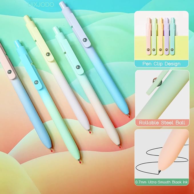 UIXJODO Gel Pens, 0.7mm Medium Point Smooth Writing Pens - Image 2