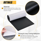 1/4" T x 12''W x 59''L Neoprene Foam Rubber Sheet - Image 3