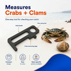 Crab Measurement Tool for Crabs and Clams | New Jersey Regulation 3.5" Soft - Image 4