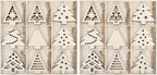MACTING 27PCS Wooden Christmas Ornaments Unfinished Predrilled Natural Wood by MACTING