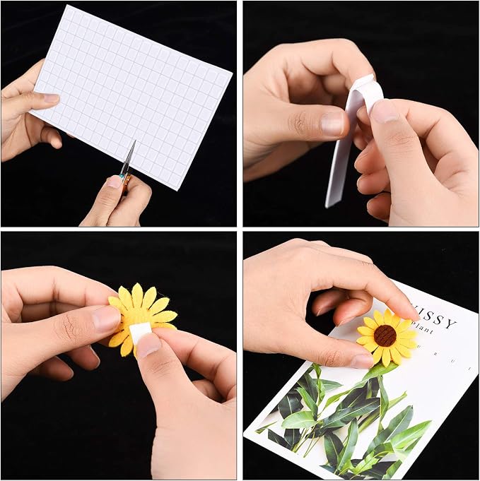 Outus 12 Sheets Foam Adhesive Squares, 2160 Pieces Double Sided Pop Foam Squares - Image 2