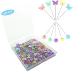 Hovesty 200pcs Sewing Pins Flat Head Straight Pins by Hovesty