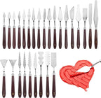 27-Piece Stainless Steel Palette Knife Set by Unknown