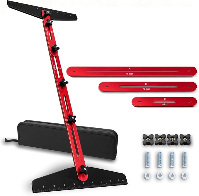 Stair Tread Template Tool, 8-60 inches Solid Aluminum Stair Tread Jig by Unknown