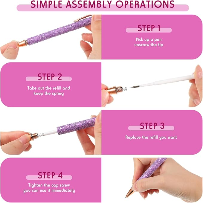 Epakh 2 Pieces Weeding Pen Vinyl Pen Pin Weeding Tool Fine Point Glitter Metal - Image 4