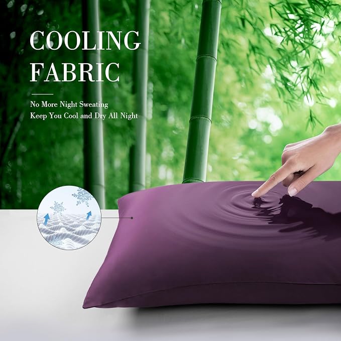 WishSmile Body Cooling Pillowcase Long Pillow Case Breathable Cool Silky Soft - Image 2