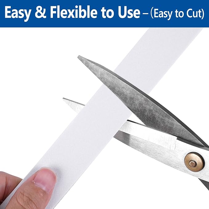 Kikerike Self Adhesive Foam Tape Weatherstrip 2In x 1In x 6.5Ft High Density - Image 4