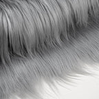 Gray Faux Fur Fabric for Crafts Squares Furry Fabric for Sewing, Upholstery & - Image 4
