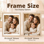Solid Wood 12x16 Picture Frame Beaded Frame - Image 3