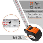 Mr. Pen- Retractable Tape Measure 25 ft, Easy Read | Steel Retractable - Image 3