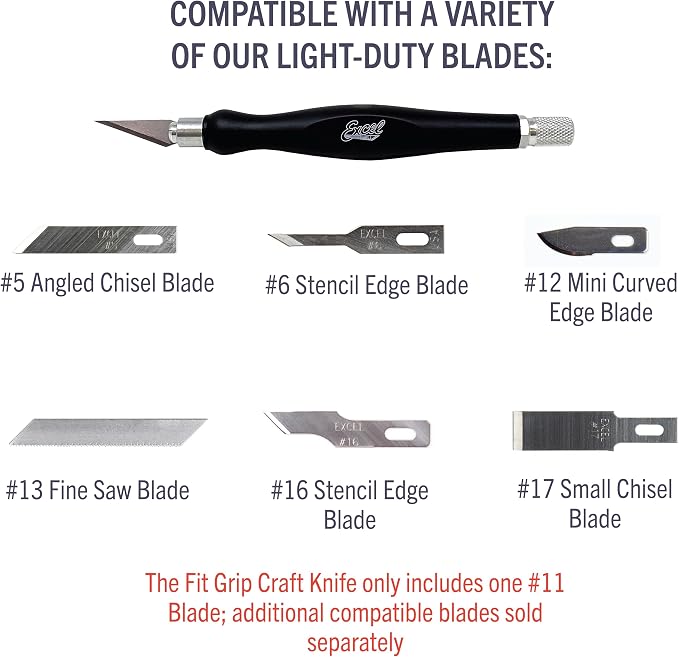 Excel Blades Fit Grip Craft Knife - Image 7
