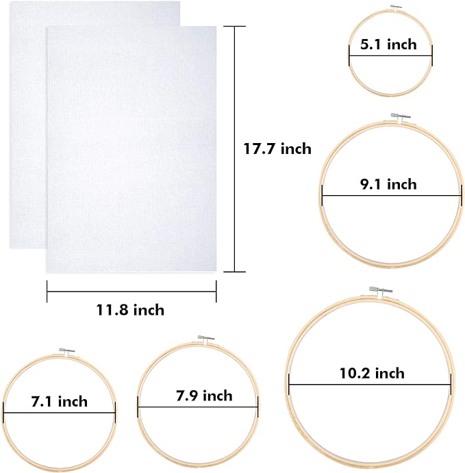 INSCRAFT 304 Pack Embroidery Kit, 200 Colors Threads, Instructions, Bag and - Image 4