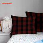 Hobby Lobby Red & Black Homespun Buffalo Check Cotton Fabric, 1 Yard | Precut - Image 7