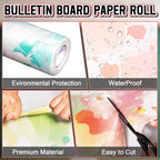 Inkspire Tie-Dye Bulletin Board Paper Roll, 14.8FTx47IN Large Reusable - Image 3