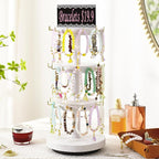 Pinzoveco Bracelet Holder, 3 Tier Wooden Rotating Bracelet Display Stand - Image 7