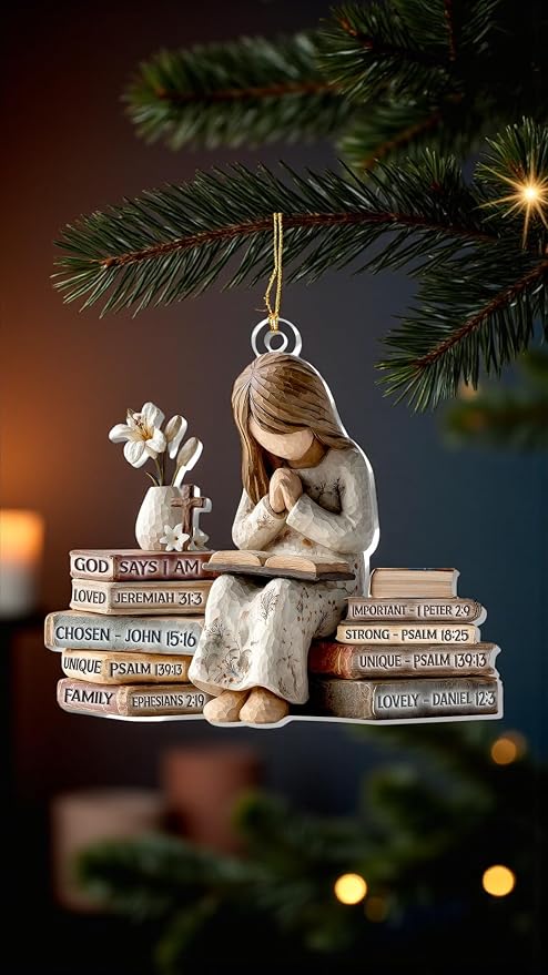 Christmas in July Decorations, God Says I Am Christian Christmas Ornament 2026 - Image 5