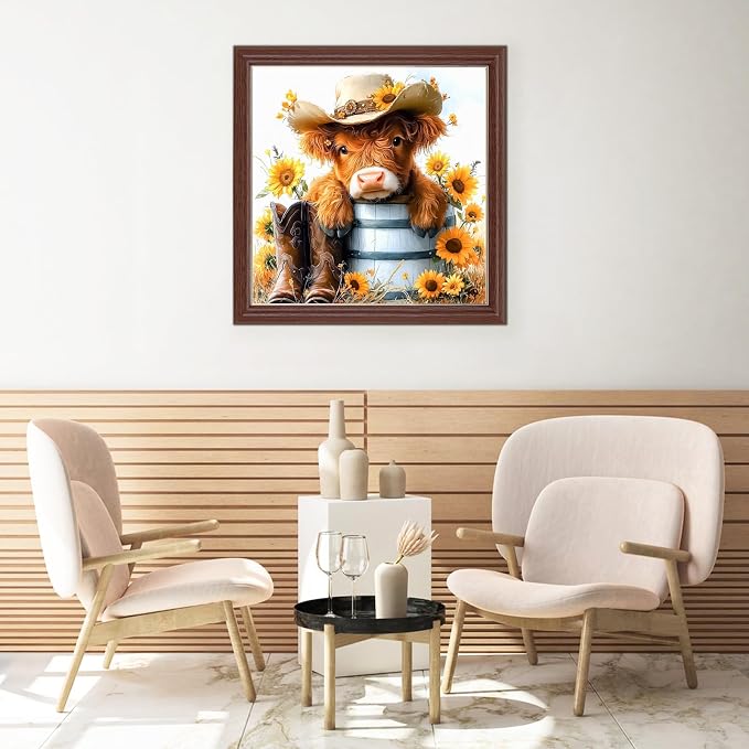Lxmsja Cow Flower Diamond Art Kits - Image 3