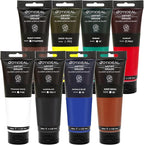 GOTIDEAL Craft Acrylic Paint Set, 8 Primary Colors（ Rich Pigments Non-Toxic - Image 2