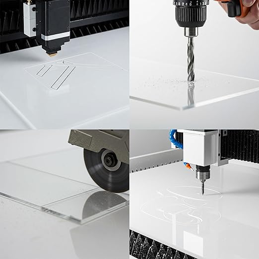 10 Pack 16"x16"x0.04" Thick Acrylic Sheets Transparent Plexiglass Panels - Image 3