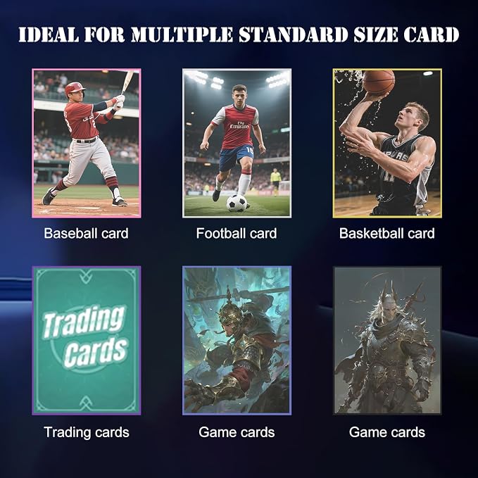600 Count Card Sleeves for Trading Cards, 6Colors Deck Card Sleeve, Premium - Image 2