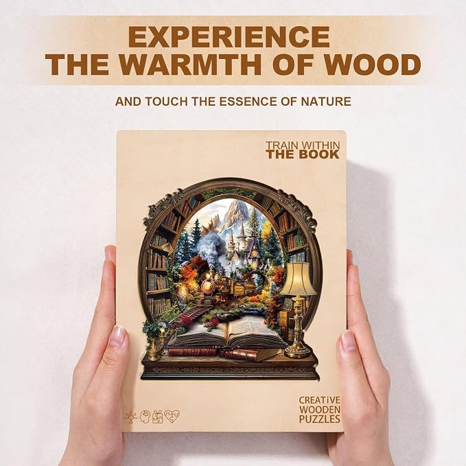 Train Within The Book Puzzles Adults Gifts - Image 8