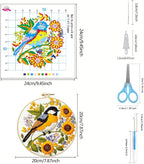 Zhenqing 4 Pack Bird Cross Stitch Kit - Image 5