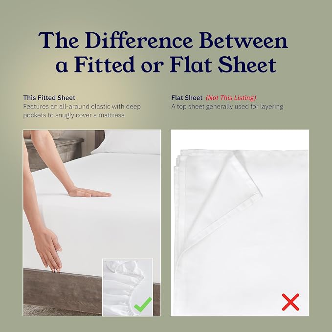 California Design Den Cotton Sateen Damask Stripe King Size Fitted Sheet Only - Image 4