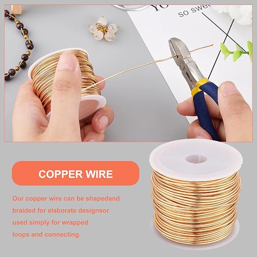 BENECREAT 16 Gague 32.8ft Tarnish Resistant Copper Wire, Sculpturing, Floral - Image 5
