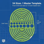 ALVIN Circle Radius Master Template TD1202, Template - Image 3