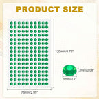 HARFINGTON 5 Sheet/800pcs Rhinestone Adhesive Stickers Self Adhesive Acrylic - Image 2