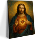 Sacred Heart of Jesus Canvas Wall Art Divine Mercy Painting picture Wall Decor by wallart