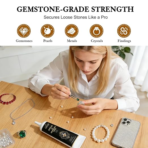 Jewelry Glue for Gemstones and Metal, 120ML Professional Grade Precise - Image 4