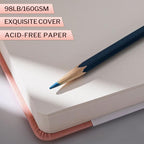 Hardcover Pocket Sketchbook, 98lb/160gsm Heavyweight Tiny Sketch Book, 80 - Image 3