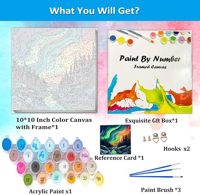 Artunion Framed Paint by Numbers Kit - Image 4