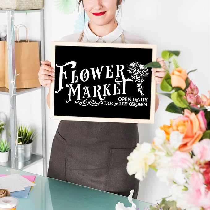 Farmhouse Stencils for Painting on Wood Kitchen Paint Stencils Flower Farm - Image 5