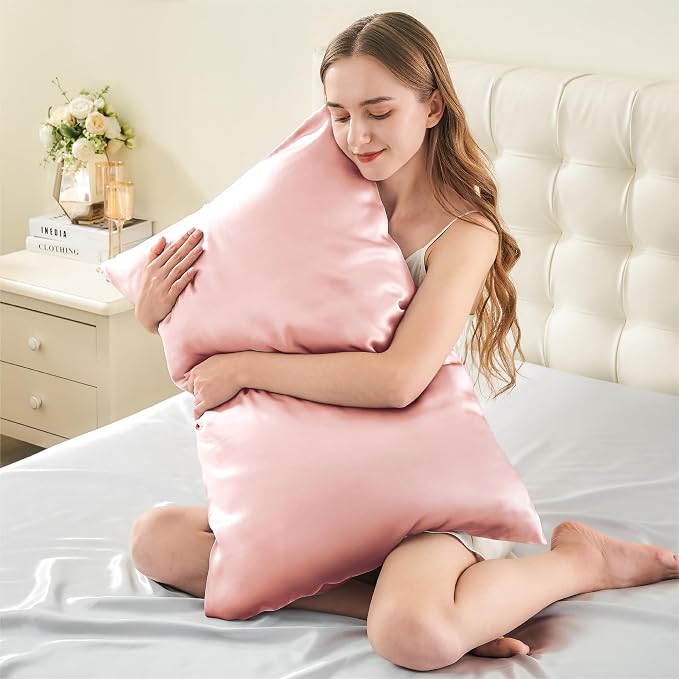 INFIIXSO Mulberry Silk Pillow Cases King Size Set of 2, Silk Pillowcase - Image 3