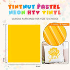 Tintnut Carrot Yellow Neon Heat Transfer Vinyl, easy cut & weed, stretch - Image 4