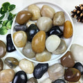 YISZM 5lbs Pebbles for Indoor Plants, 1-2 Inch Mixed Color High Polished River by YISZM-ForYourNaturalLife