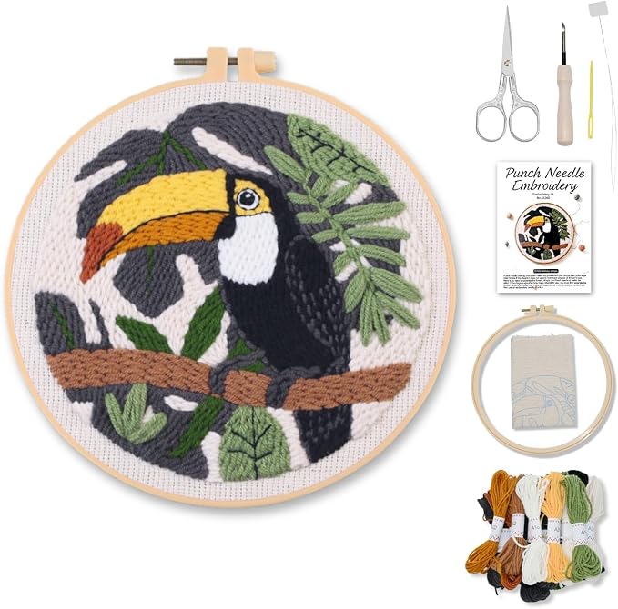 Mooncci Punch Needle Kit for Adult Beginners, Easy Embroidery Kits by Unknown