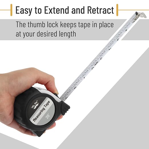 Mr. Pen- Retractable Tape Measure 25 ft, Easy Read | Steel Retractable - Image 5