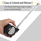 Mr. Pen- Retractable Tape Measure 25 ft, Easy Read | Steel Retractable - Image 5