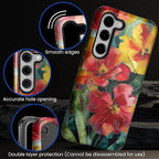 Case for Samsung Galaxy S23 Plus Case, Vintage Floral Girly Design Hybrid Dual - Image 5