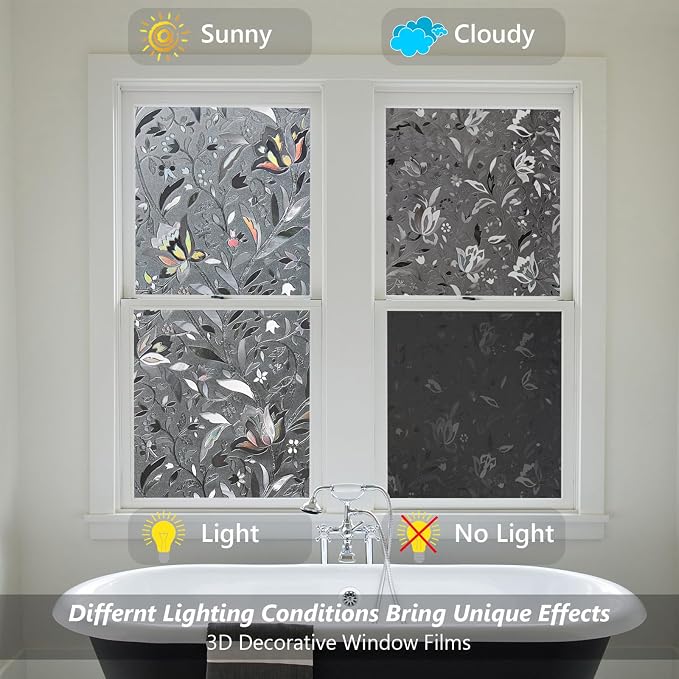 Kromapolis Window Film, Window Privacy Film Frosted, Vinyl Glass Covering - Image 7