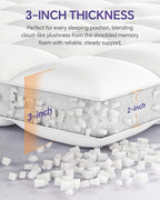 ChiXpace Dual Layer 5 Inch Memory Foam Mattress Topper King - Image 2